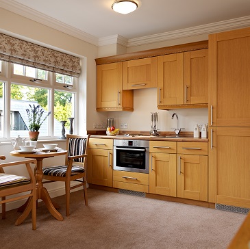 Headingley Hall Apartment kitchen - Westward Care