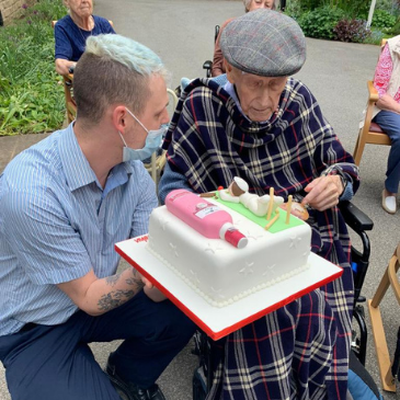 Celebrating birthdays in the sunshine with a barbecue