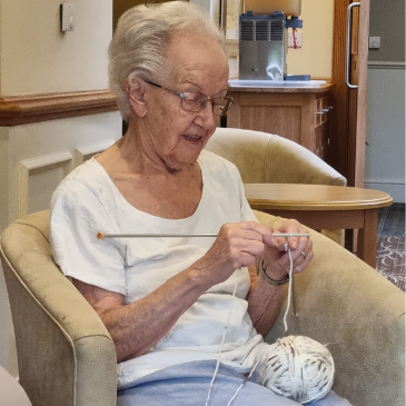 Residents getting back to their knitting circle