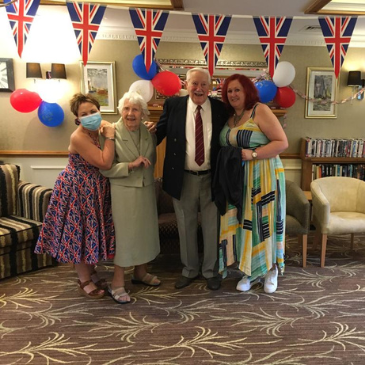 Southlands residents welcome their families for the Platinum Jubilee celebrations