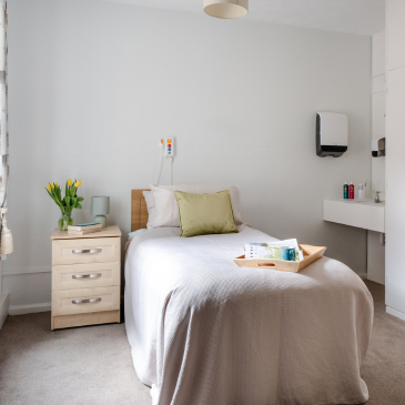 Pennington Court single-bed bedroom