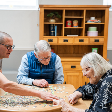 A Pennington Court resident with family