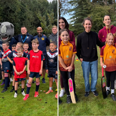 Sports day brings rugby and cricket greats to The Cedars