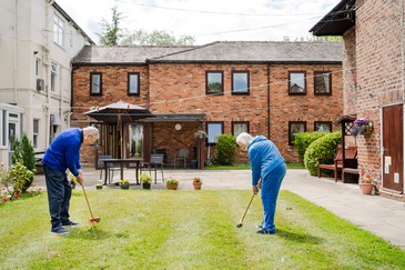 Croquet on the lawn